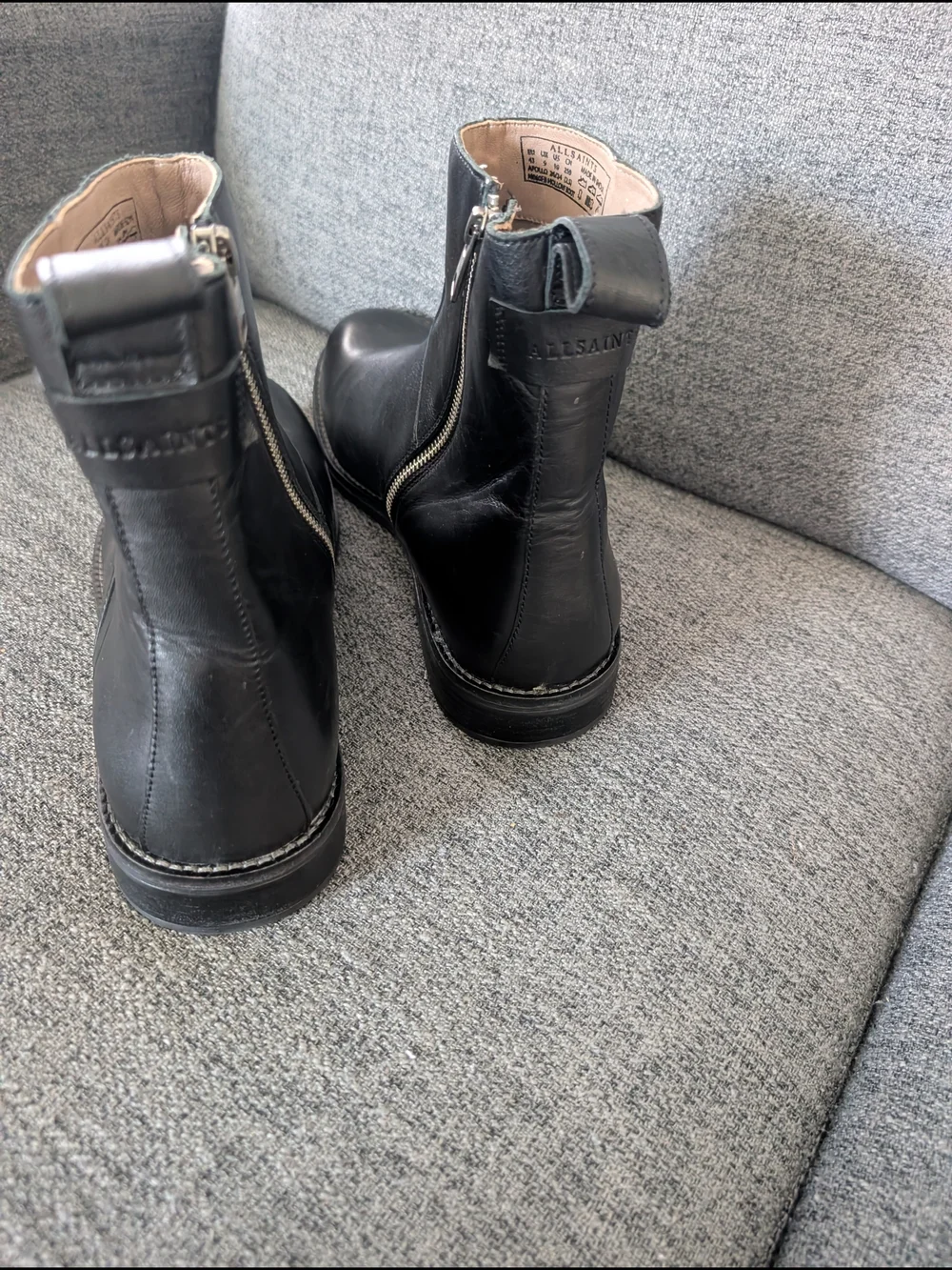 ALLSAINTS  hollow zip boot